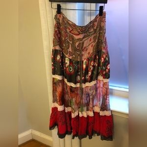Bohemian maxi skirt